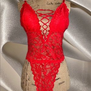 Red Lace Lingerie